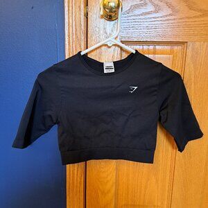 Gymshark Everyday Seamless Crop Top - Black